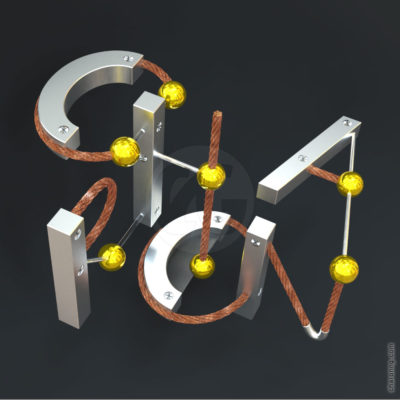 3D Typography Art – "Charon"