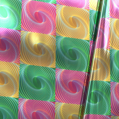 Swirl geometric pattern (metallic)