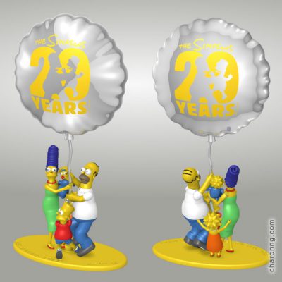 Figurine with foil balloon