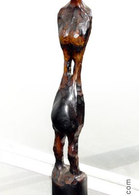 Statue – hardwood with lead inlay